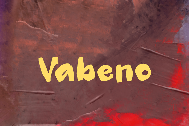 Preview of v Vabeno Font