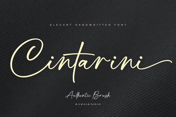 Preview of Cintarini Font