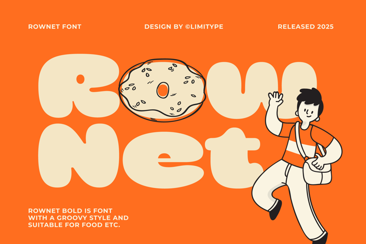 Preview of Rownet - Rounded Bold Font