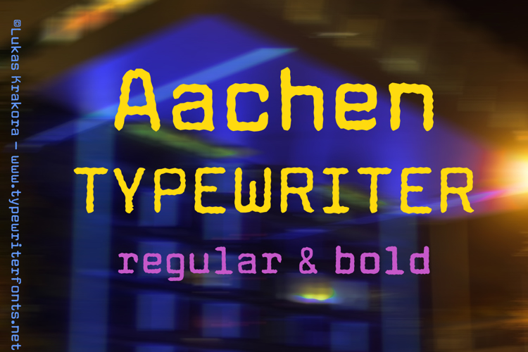 Aachen Typewriter Font