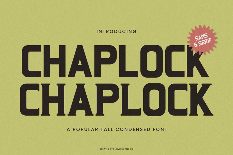 Preview of CHAPLOCK Font