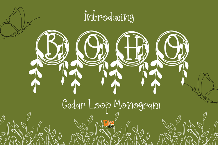 Preview of Cedar Loop Monogram Font