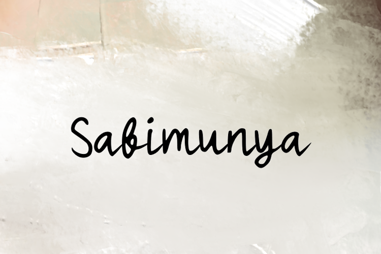 s Sabimunya Font