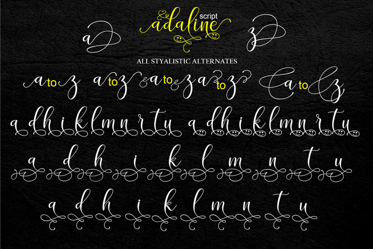 adaline script Font