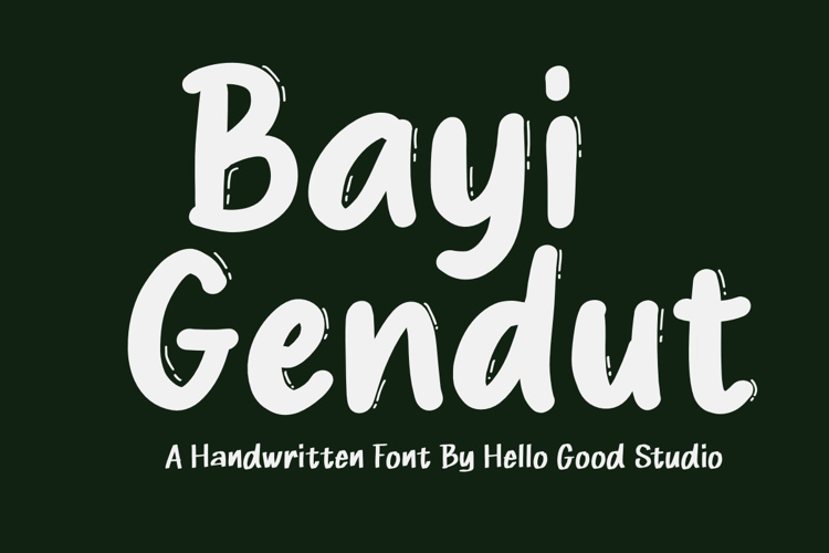 Preview of Bayi Gendut Font