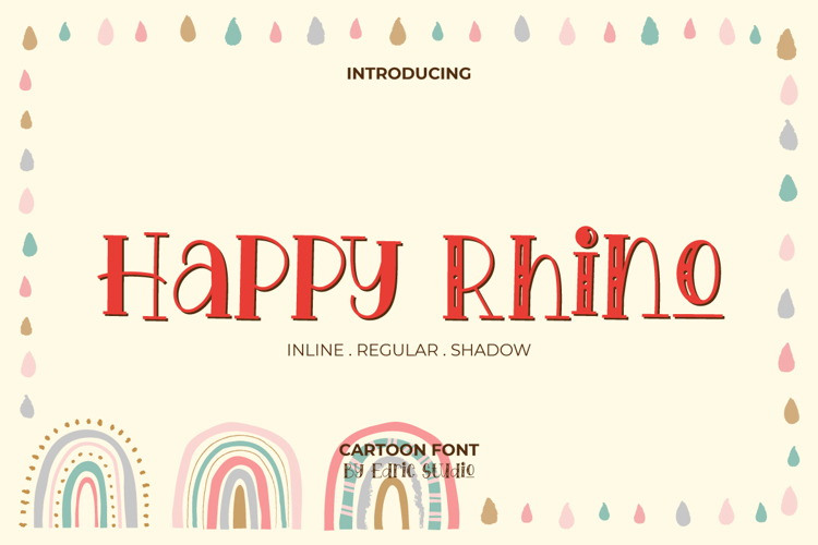Happy Rhino Font