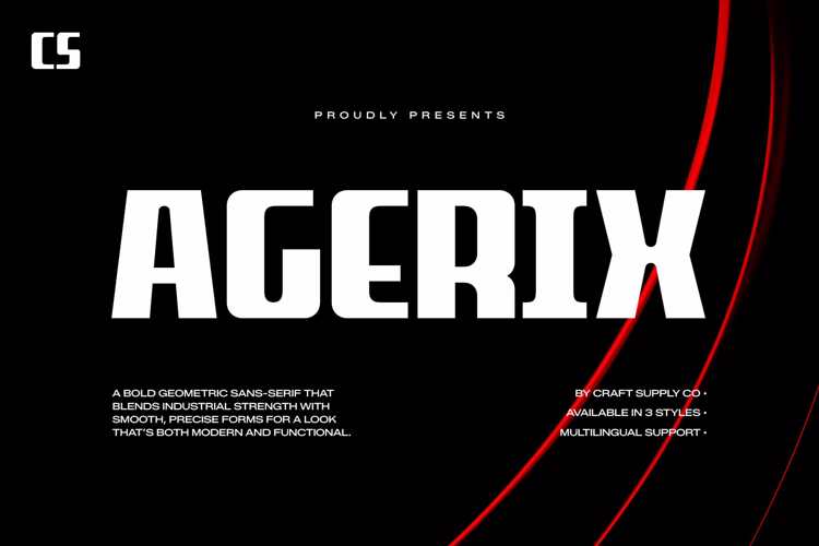 Preview of CS Agerix Font