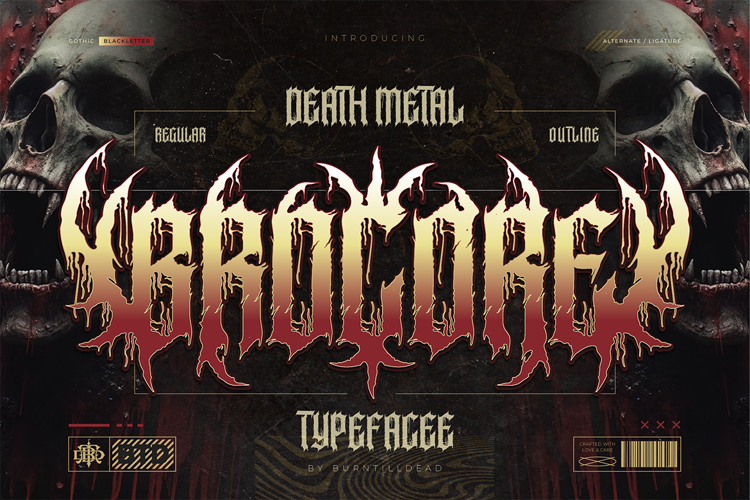 Preview of Brocore Font