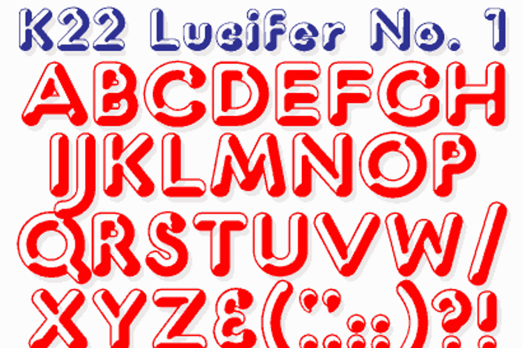 K22 Lucifer No. 1 Font