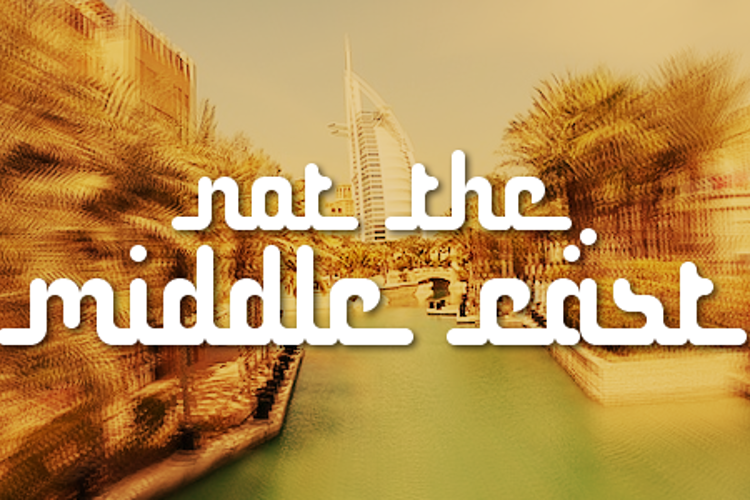 Not the middle east Font