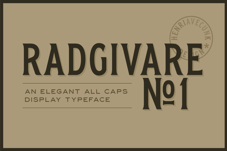 Radgivare No 1 Font