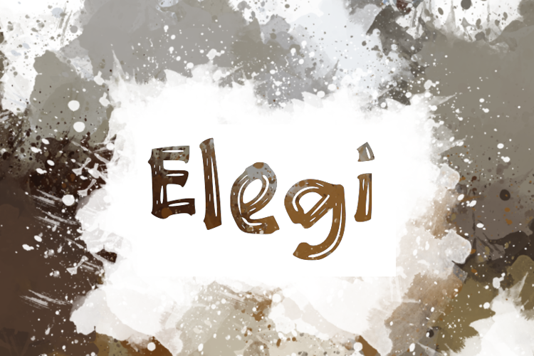 e Elegi Font