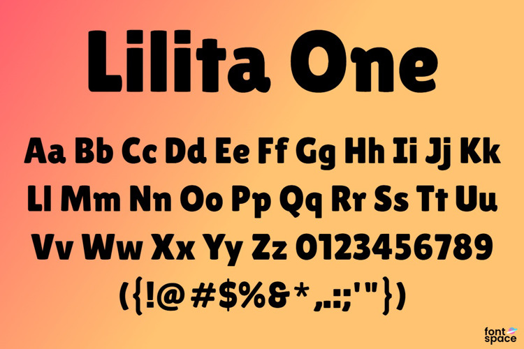 Preview of Lilita One Font