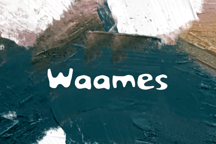 Preview of w Waames Font