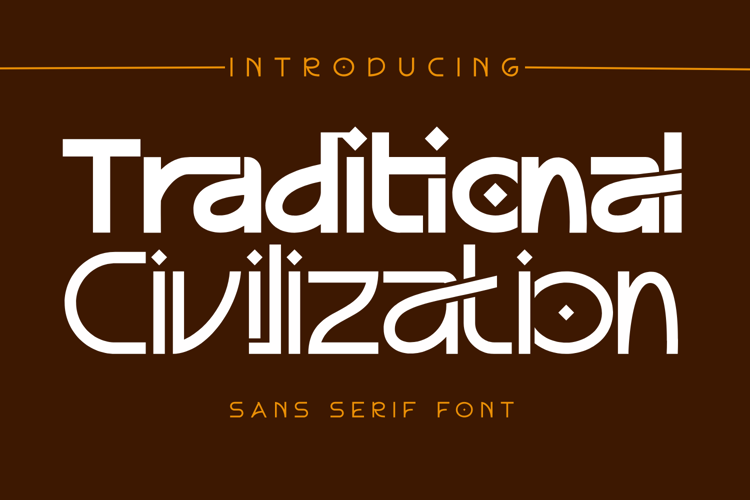 Traditional Civilization Font