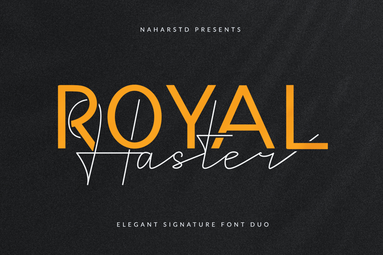 Royal Haster Monoline Font