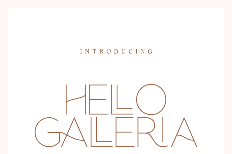 Hello Galleria Sans Font