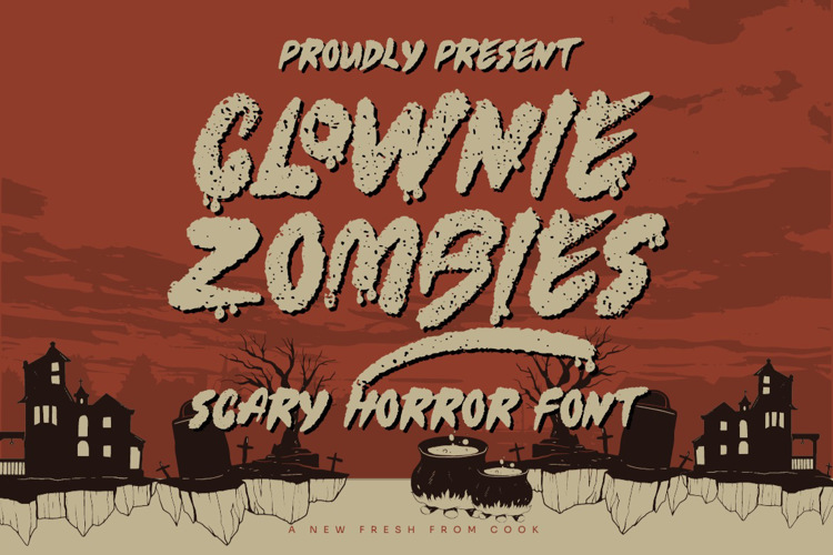 Clownie Zombies Font