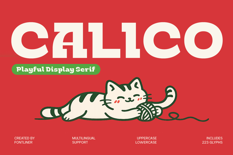 Preview of Calico Font