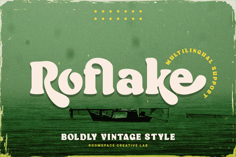 Preview of Roflake Font