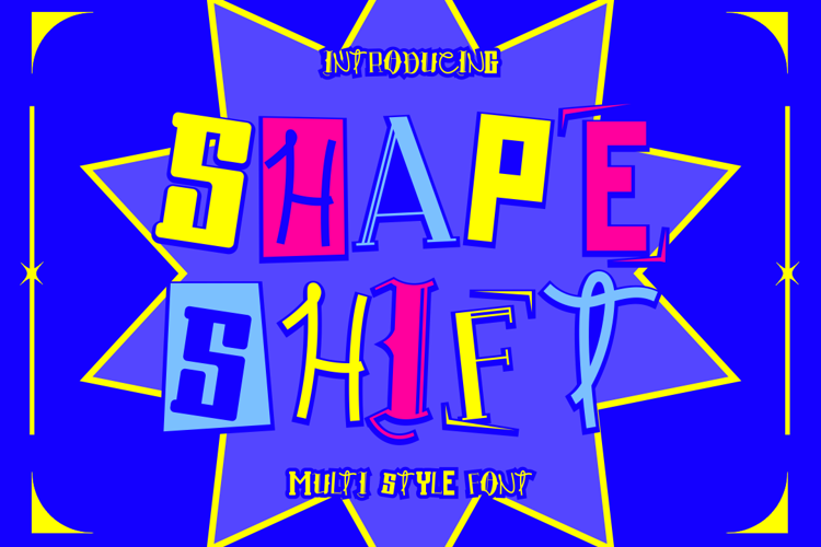 Preview of Shape Shift One Font
