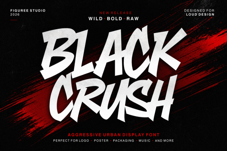 Preview of Black Crush Font