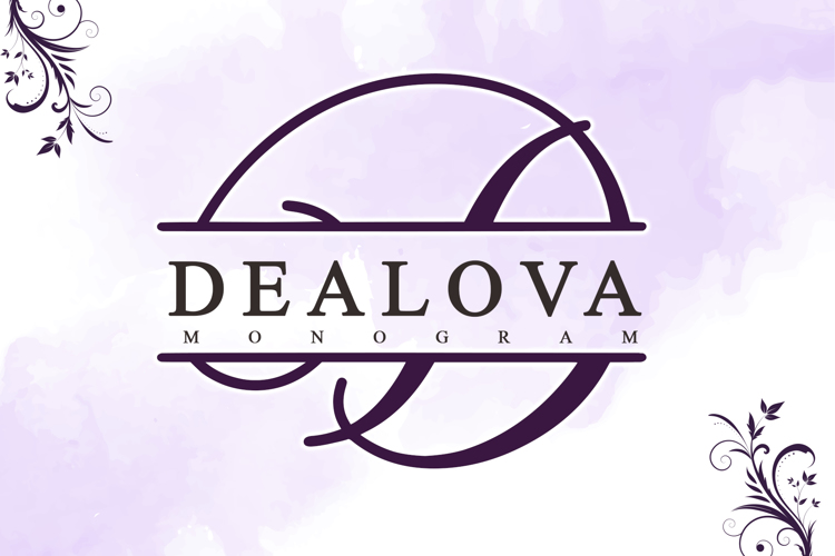 Dealova Monogram _ Font