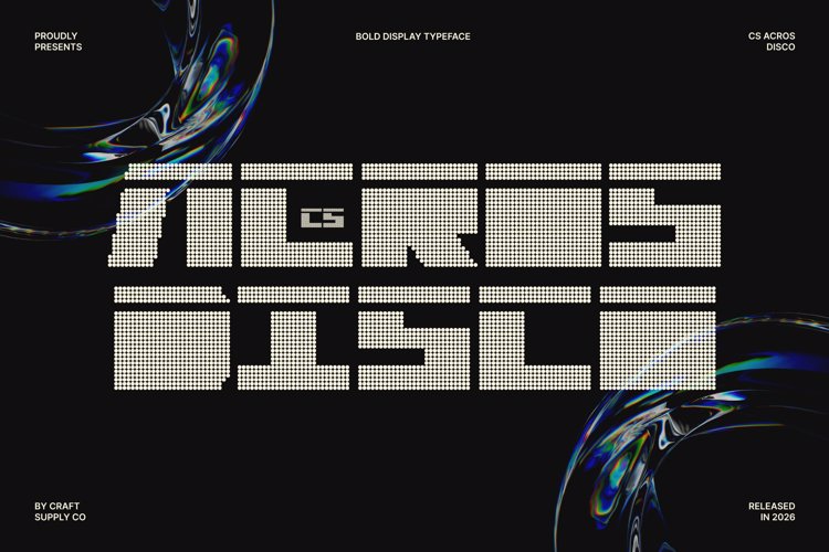 Preview of CS Acros Disco Font