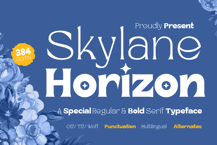 Preview of Skylane Horizon Font