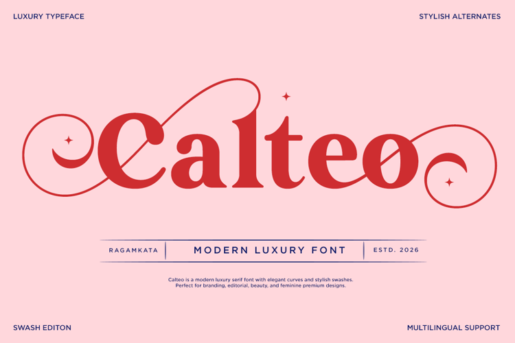 Preview of Calteo Font