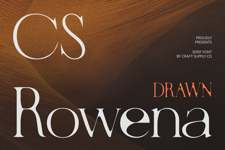 Preview of CS Rowena Drawn Font
