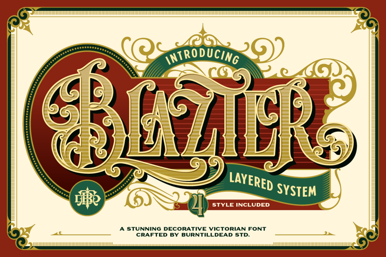 Preview of Blazter Font