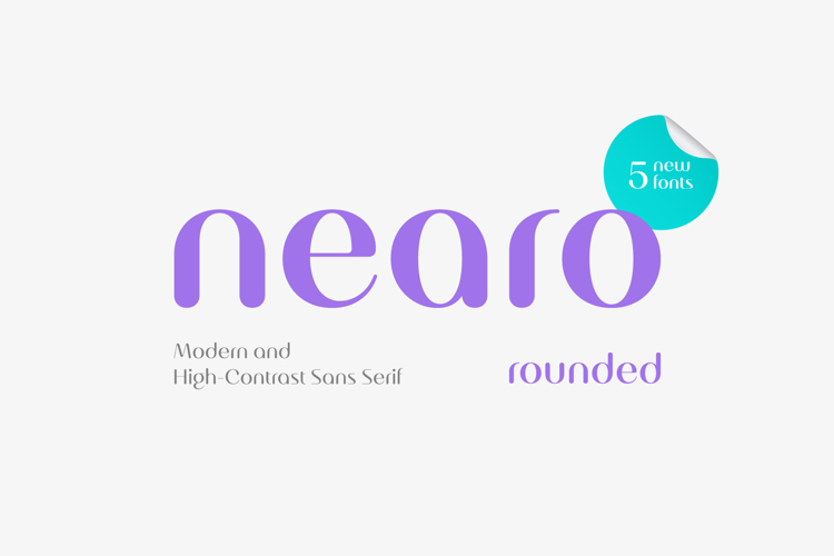Nearo Rounded Font