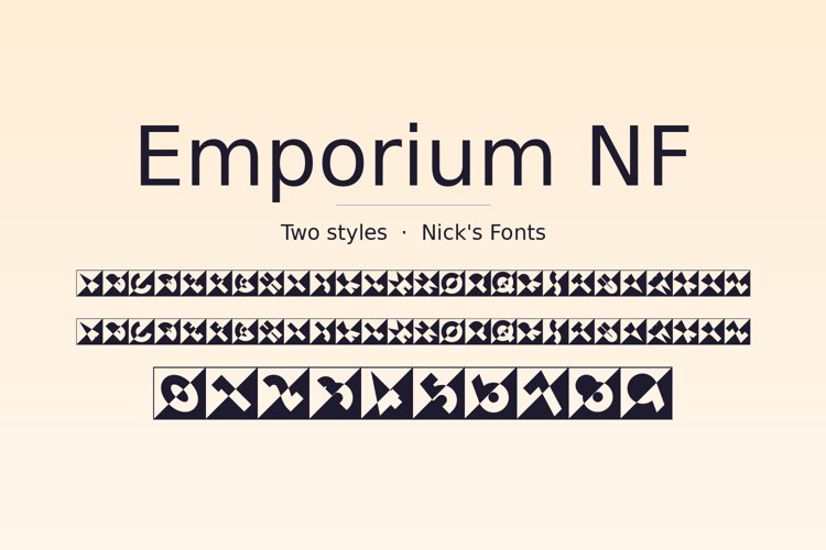 Preview of Emporium NF Font
