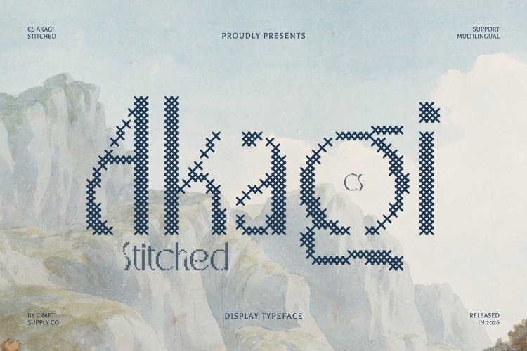 Preview of CS Akagi Font