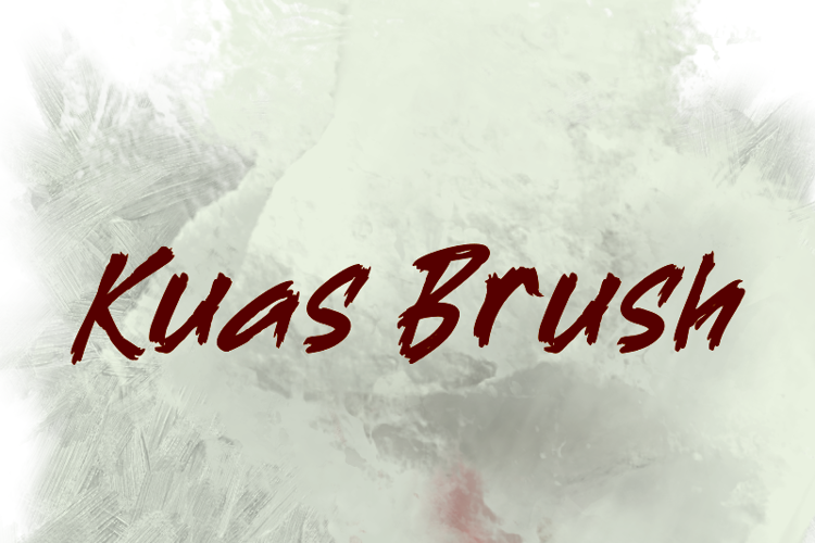 K Kuas Brush Font