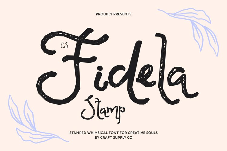 Preview of CS Fidela Stamp Font