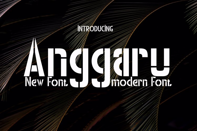 Preview of Anggaru Font