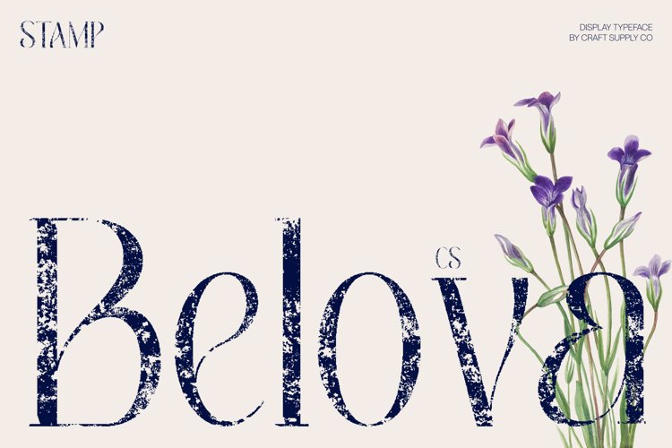Preview of CS Belova Stamp Font