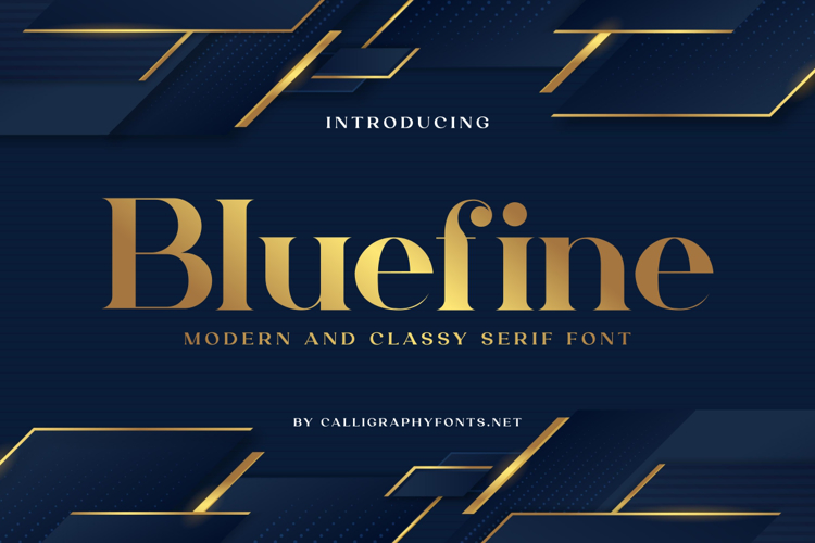 Bluefine Font