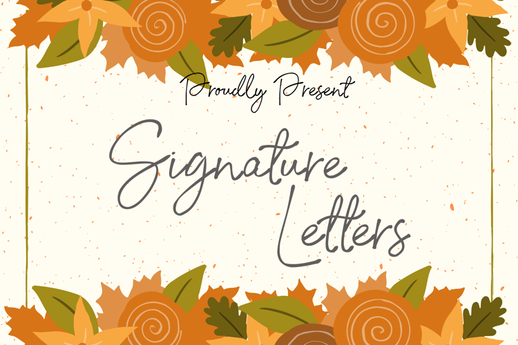 Signature Letters Font