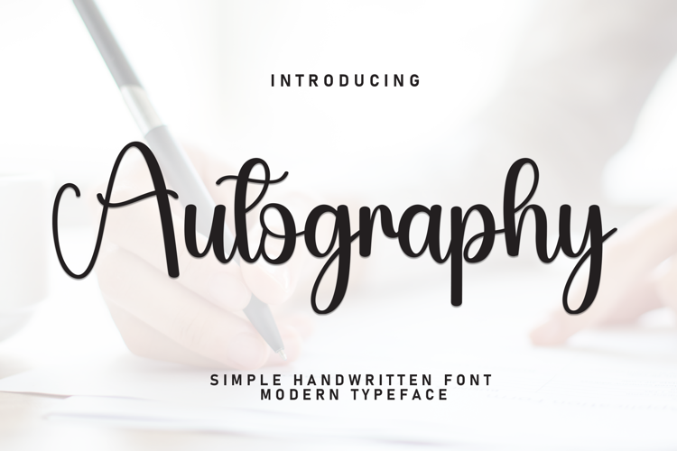 Preview of Autography Font