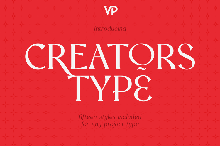 Preview of Creators Type Font