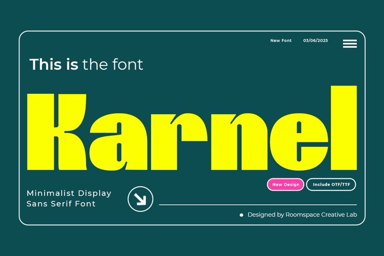 Preview of Karnel Font