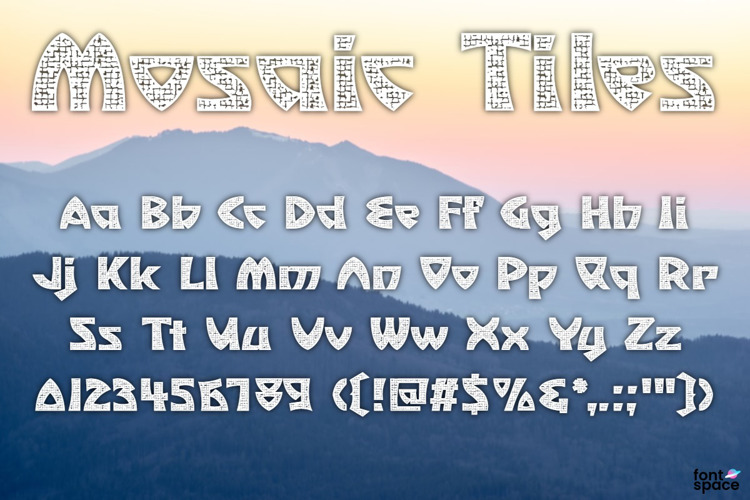 Mosaic Tiles Font