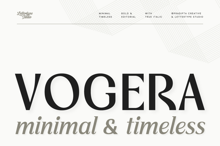 Preview of Vogera Font