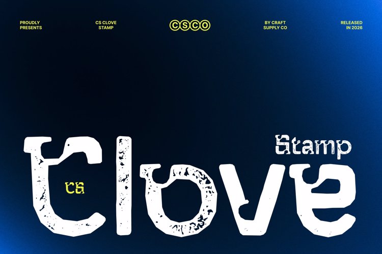 Preview of CS Clove Stamp Font
