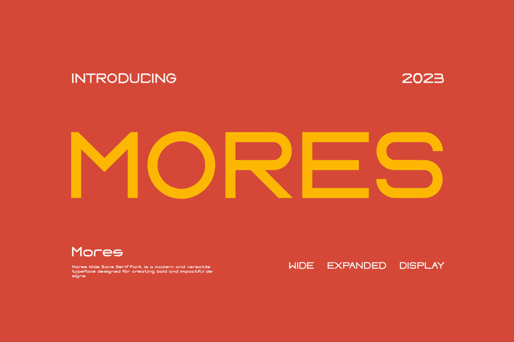 Preview of MORES Font