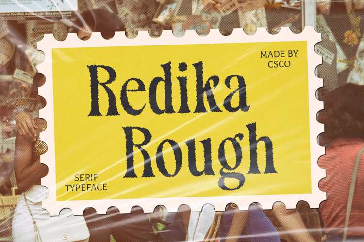 Preview of Redika Rough Font