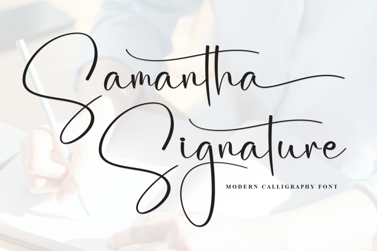 Preview of Samantha Signature Font